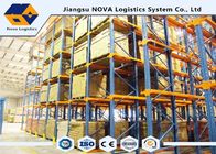 Steel Q235 Drive In Storage Warehouse Racking Shelves Logistics Center / Food Companies