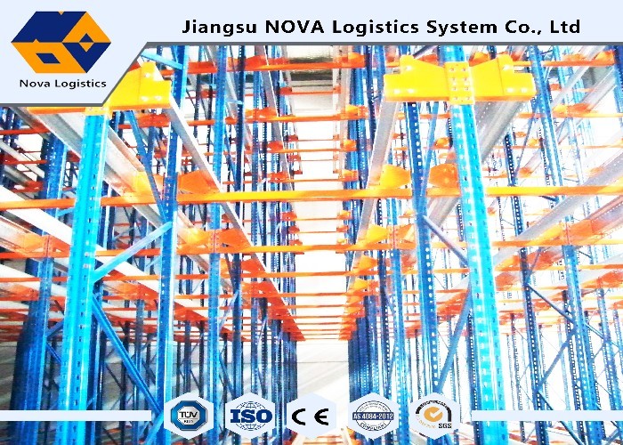 Drive In Shuttle Pallet Racking System Semi Automatic With Battery Operated Motor